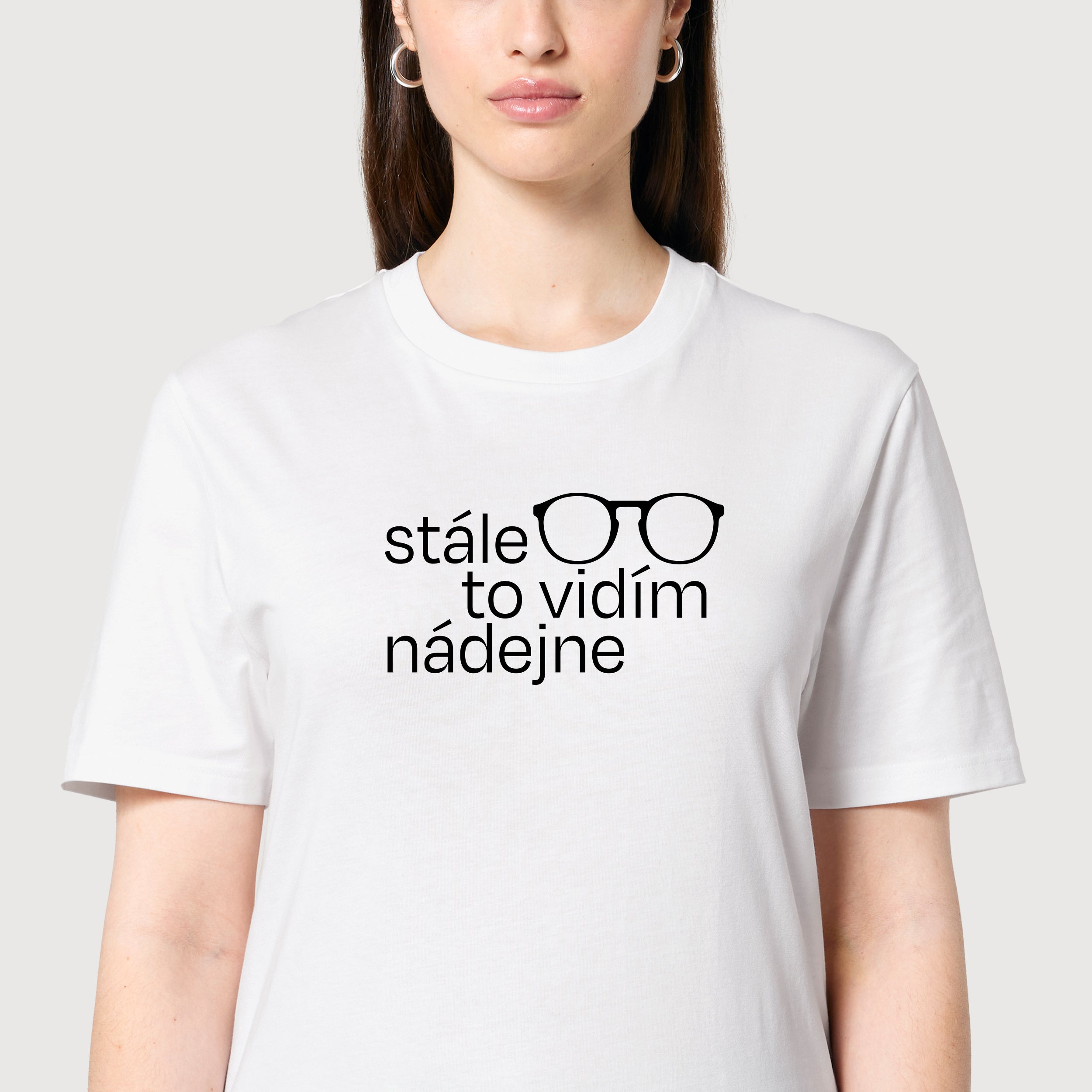 Tričko Stále to vidím nádejne White (Unisex)