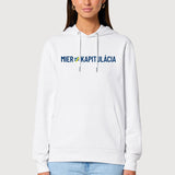 Mikina Mier ≠ kapitulácia White (Unisex)