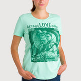 Tričko ČeskosLOVEnsko 100 Kčs Lime (Girl