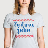 Tričko Ľuďom jebe New Silver (Girl)