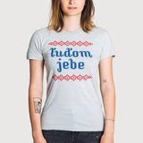 Tričko Ľuďom jebe New Silver (Girl)