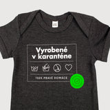 Detské body Vyrobené v karanténe Grey