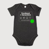 Detské body Vyrobené v karanténe Grey