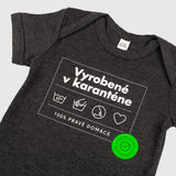 Detské body Vyrobené v karanténe Grey