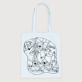 Nákupná taška Voliéra - Pastel blue