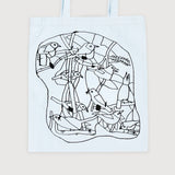 Nákupná taška Voliéra - Pastel blue