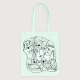 Nákupná taška Voliéra - Pastel mint
