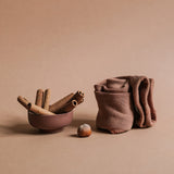 Pančuchy bez trakov – škoricové