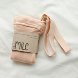 Pančuchy s trakmi – broskyňové