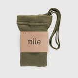 Pančuchy s trakmi – bylinkovozelené