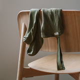 Pančuchy s trakmi – bylinkovozelené