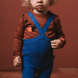 Pančuchy s trakmi – kobaltové