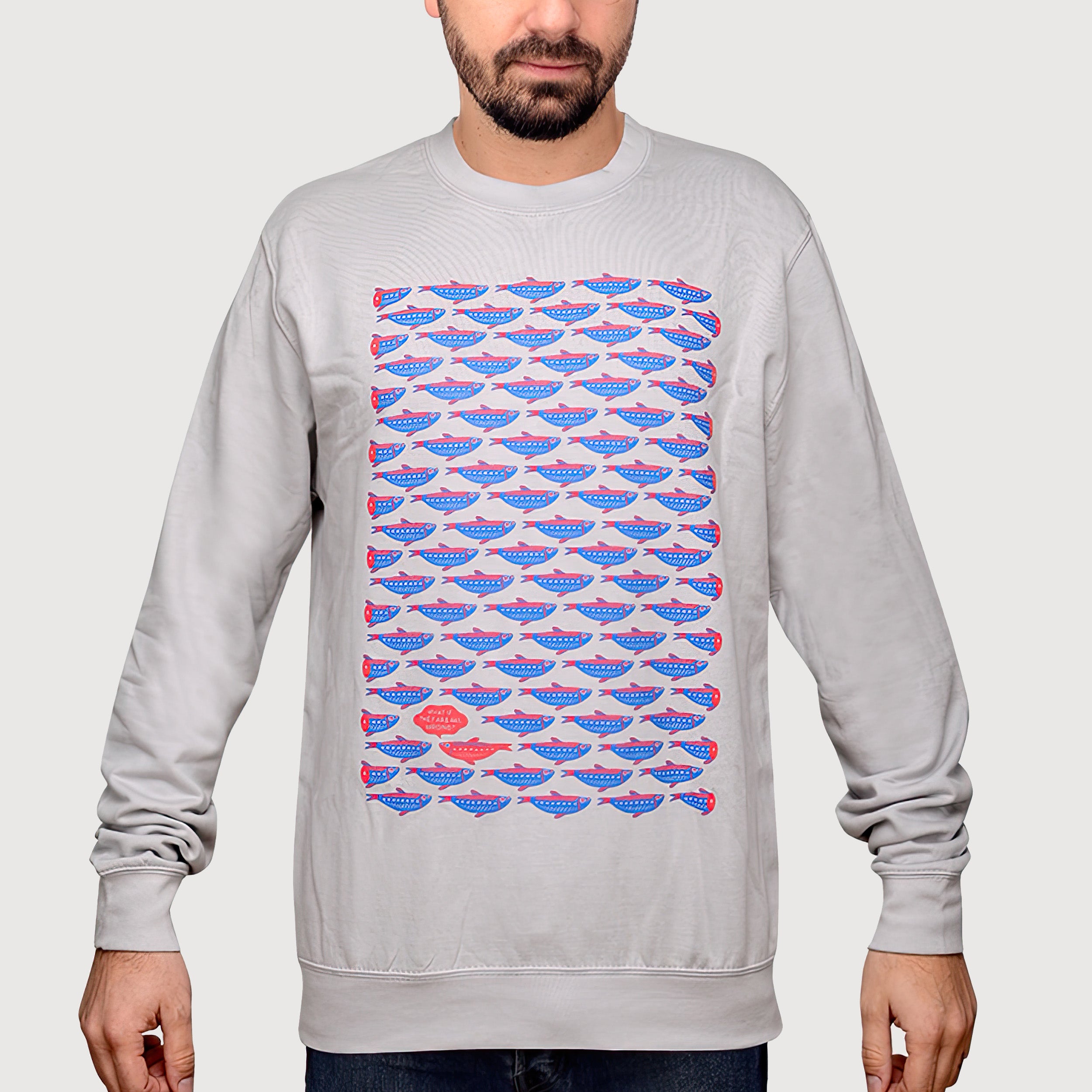 Mikina Fish Grey
