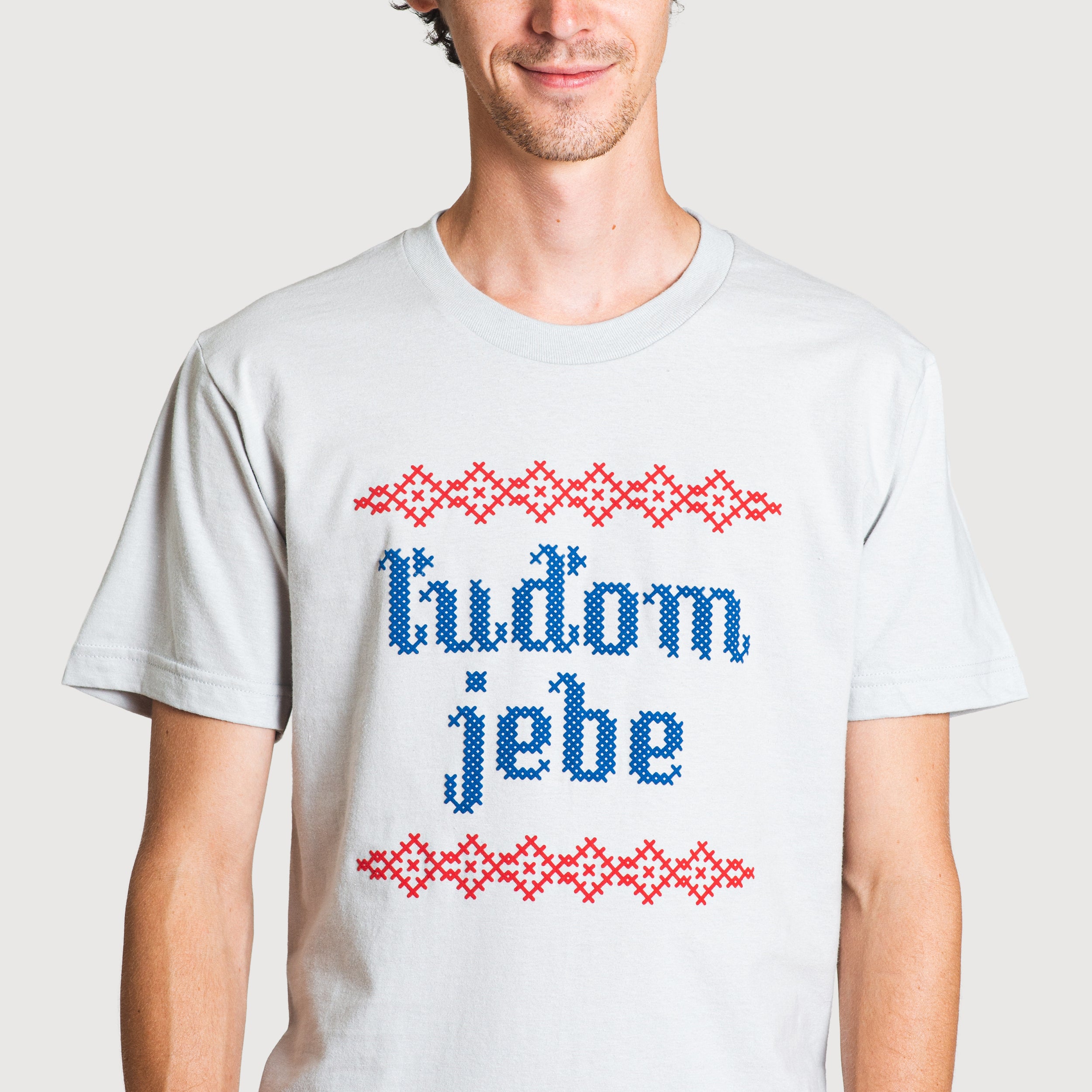 Tričko Ľuďom jebe New Silver