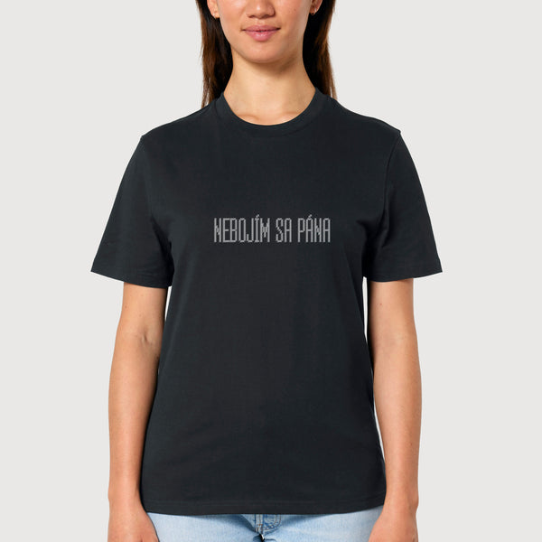 Tričko Nebojím sa pána Black (Unisex)