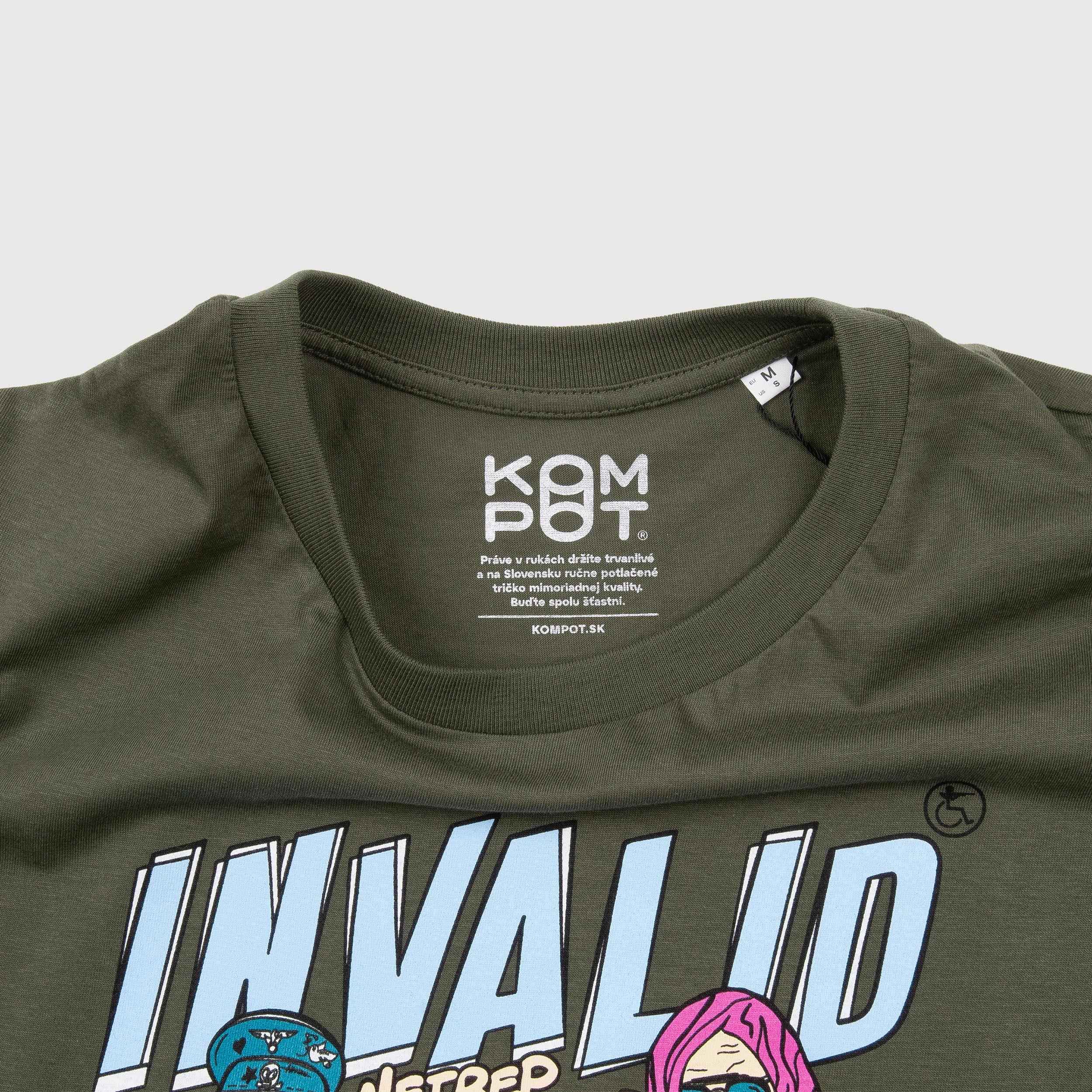 Tričko Invalid Netrep Kokocynas Khaki (Unisex)