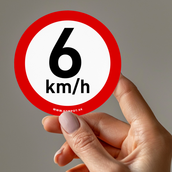 Reflexná nálepka 6 Km/h