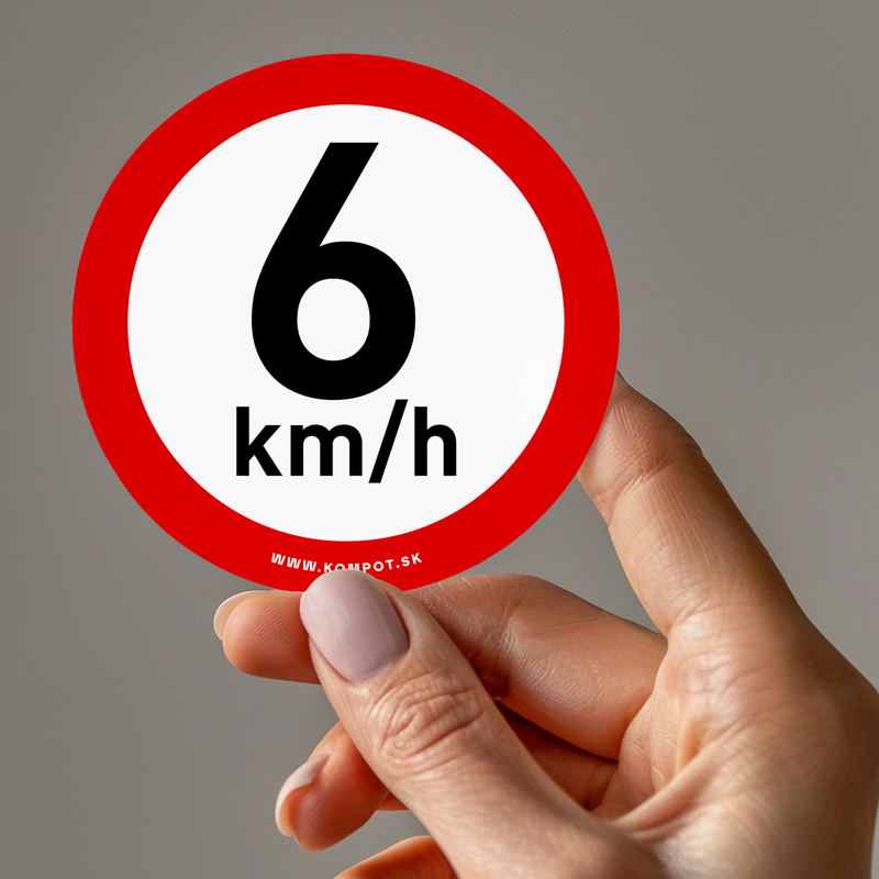 Reflexná nálepka 6 Km/h