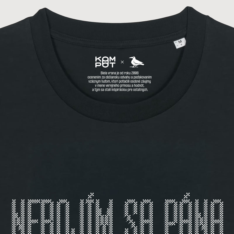 Tričko Nebojím sa pána Black